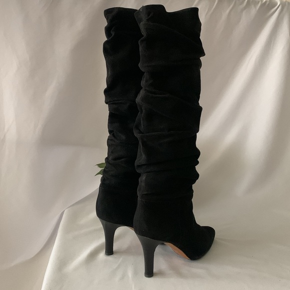 MANOLO BLAHNIk Slouchy Suede Leather Boots - Picture 7 of 15
